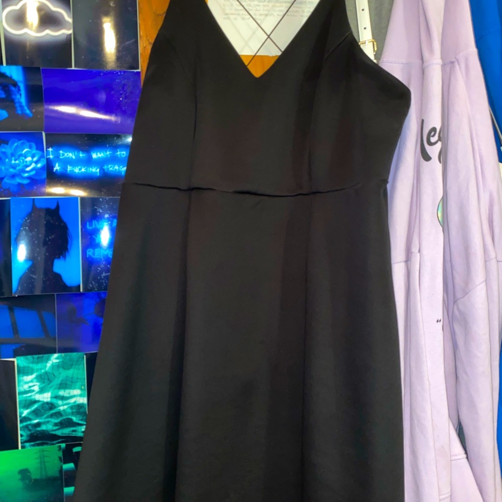 black plus size dress